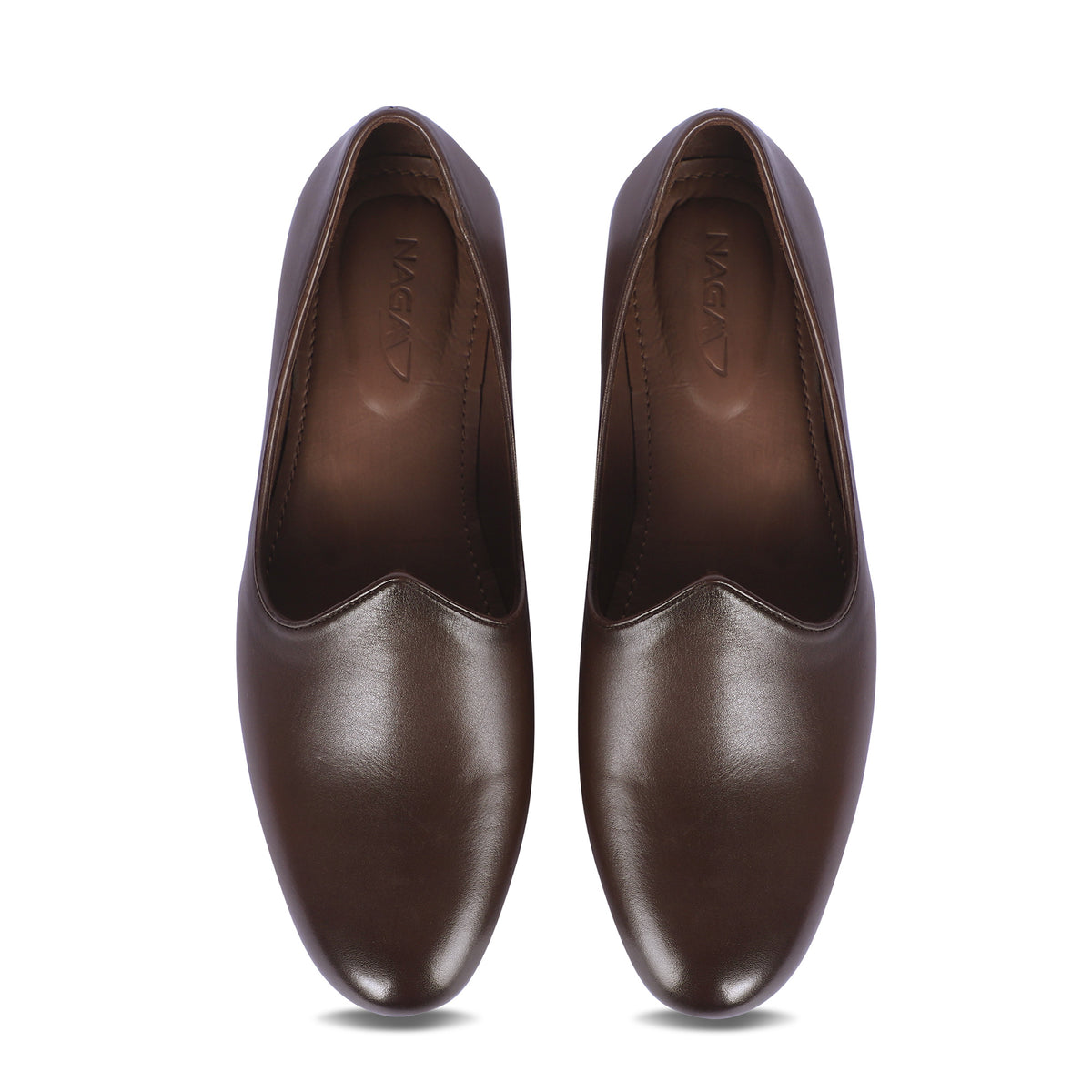MAHARAJA MEN'S LEATHER JUTTI (BROWN)