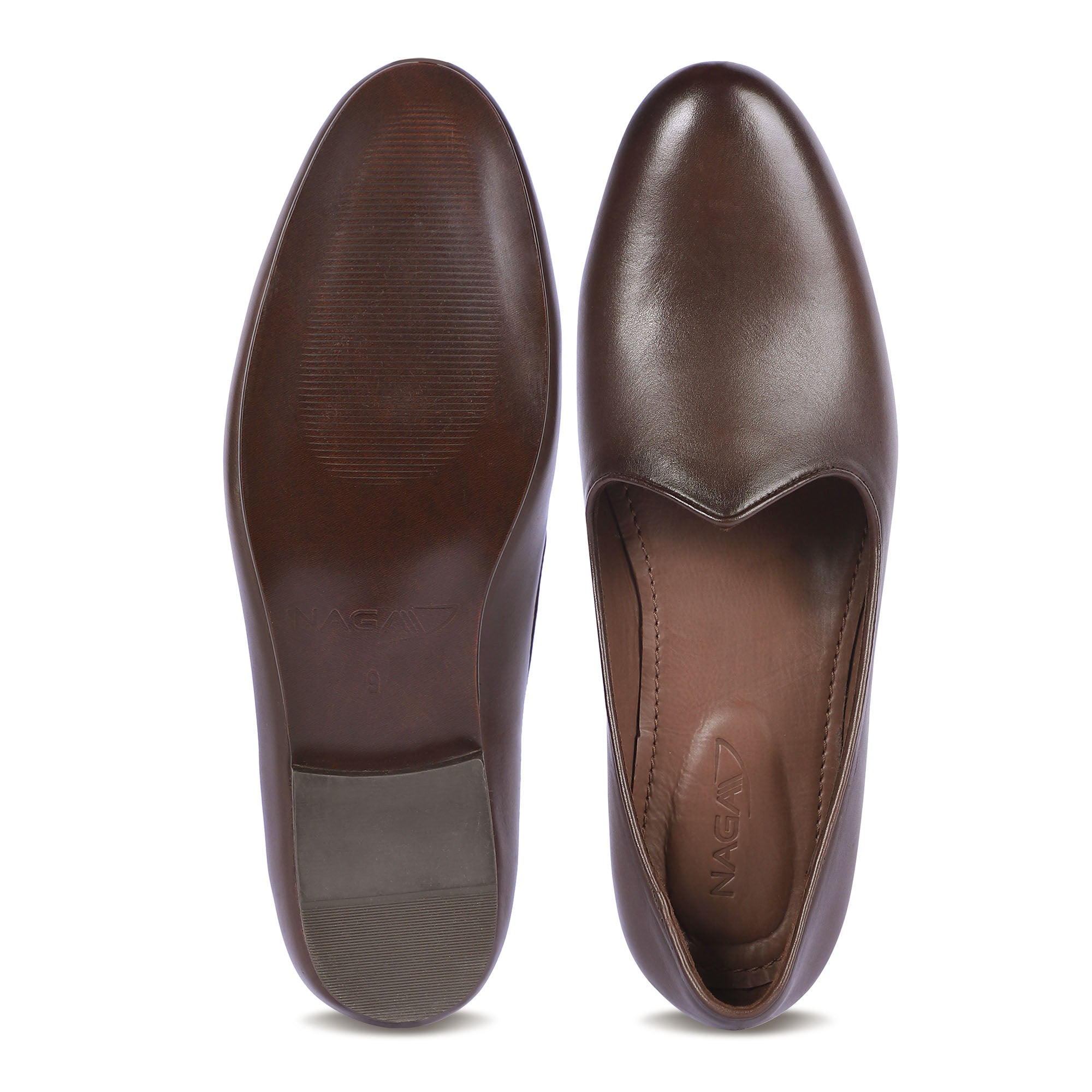 MAHARAJA MEN'S LEATHER JUTTI (BROWN)