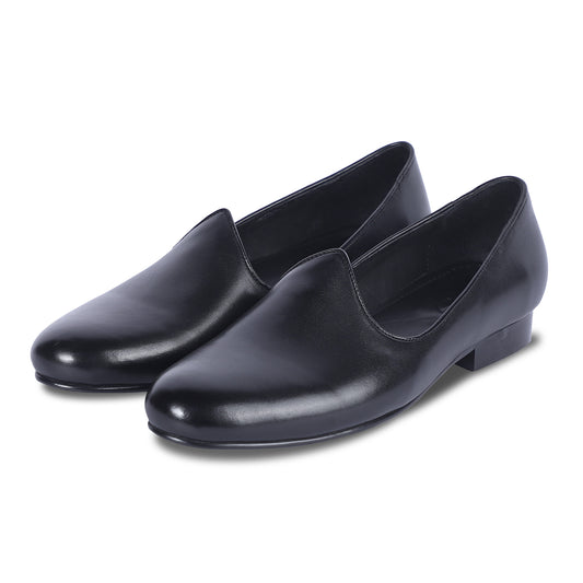MAHARAJA MEN'S LEATHER JUTTI (BLACK)