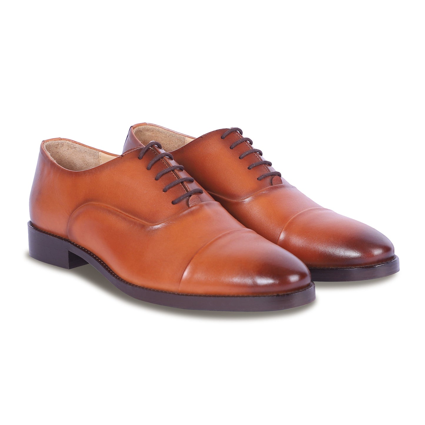 CLASSIC CRAFT OXFORD SHOES (TAN)