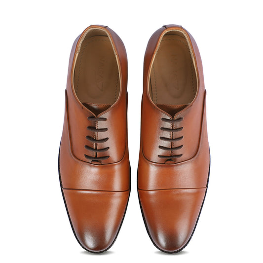 CLASSIC CRAFT OXFORD SHOES (TAN)