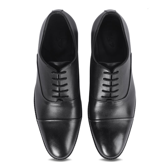 CLASSIC CRAFT OXFORD SHOES (BLACK)