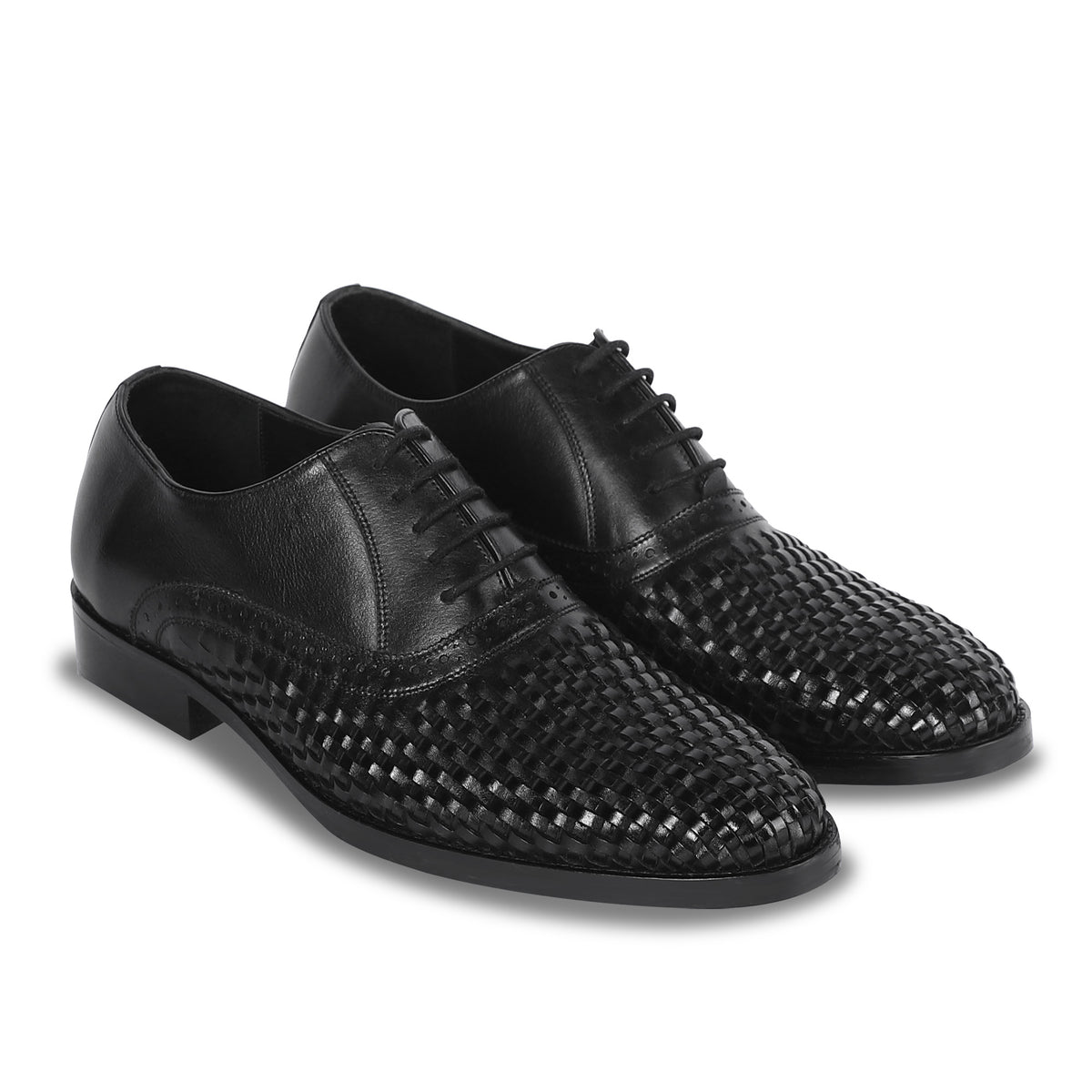 CRAFTSMAN’S LACE OXFORD SHOES (BLACK)