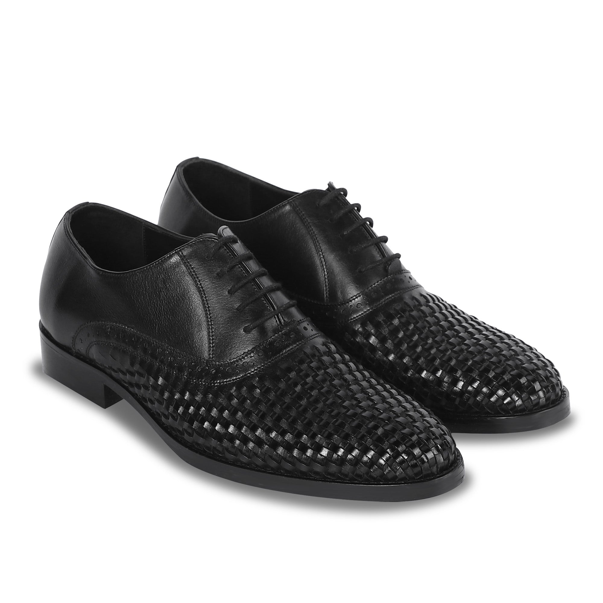 CRAFTSMAN’S LACE OXFORD SHOES (BLACK)