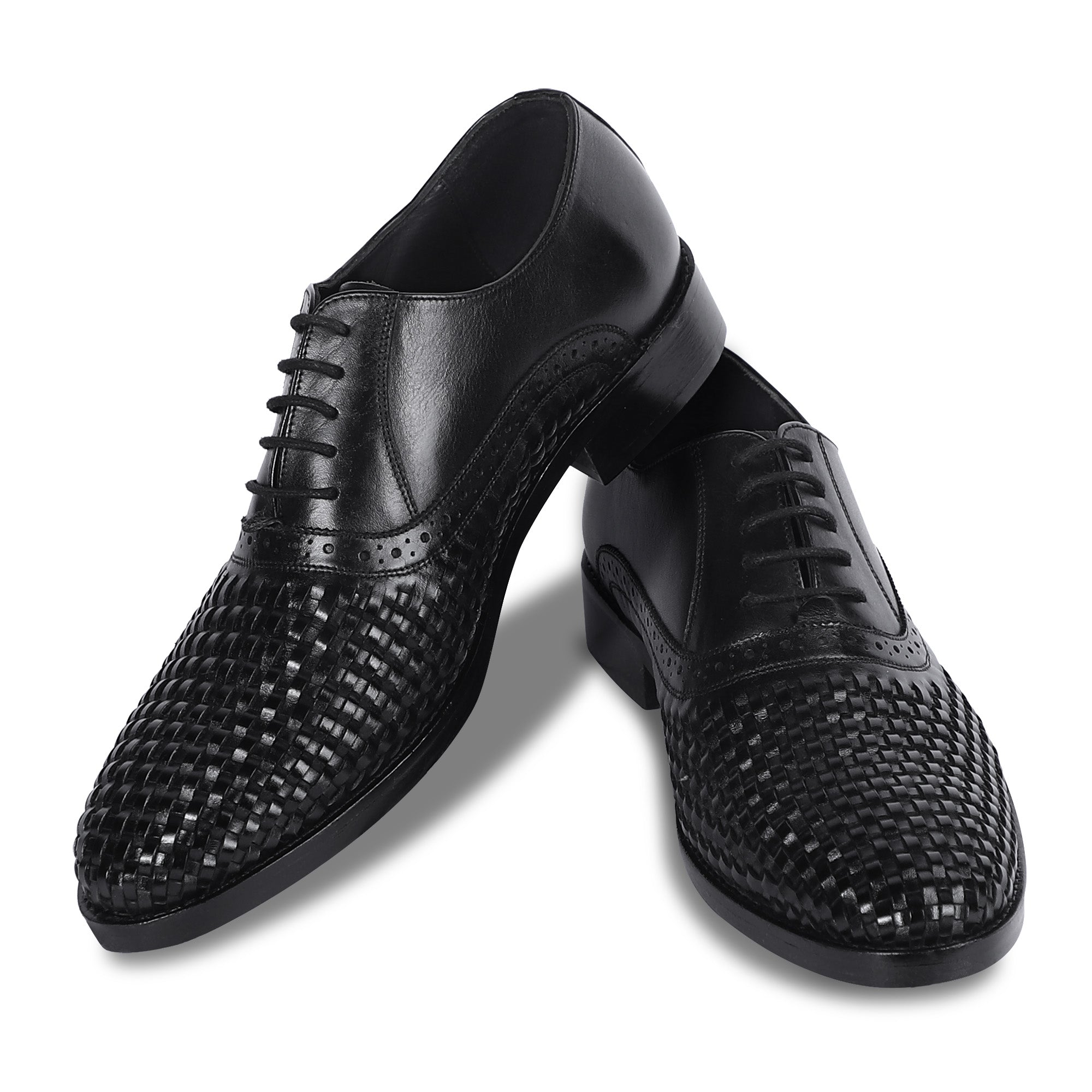 CRAFTSMAN’S LACE OXFORD SHOES (BLACK)
