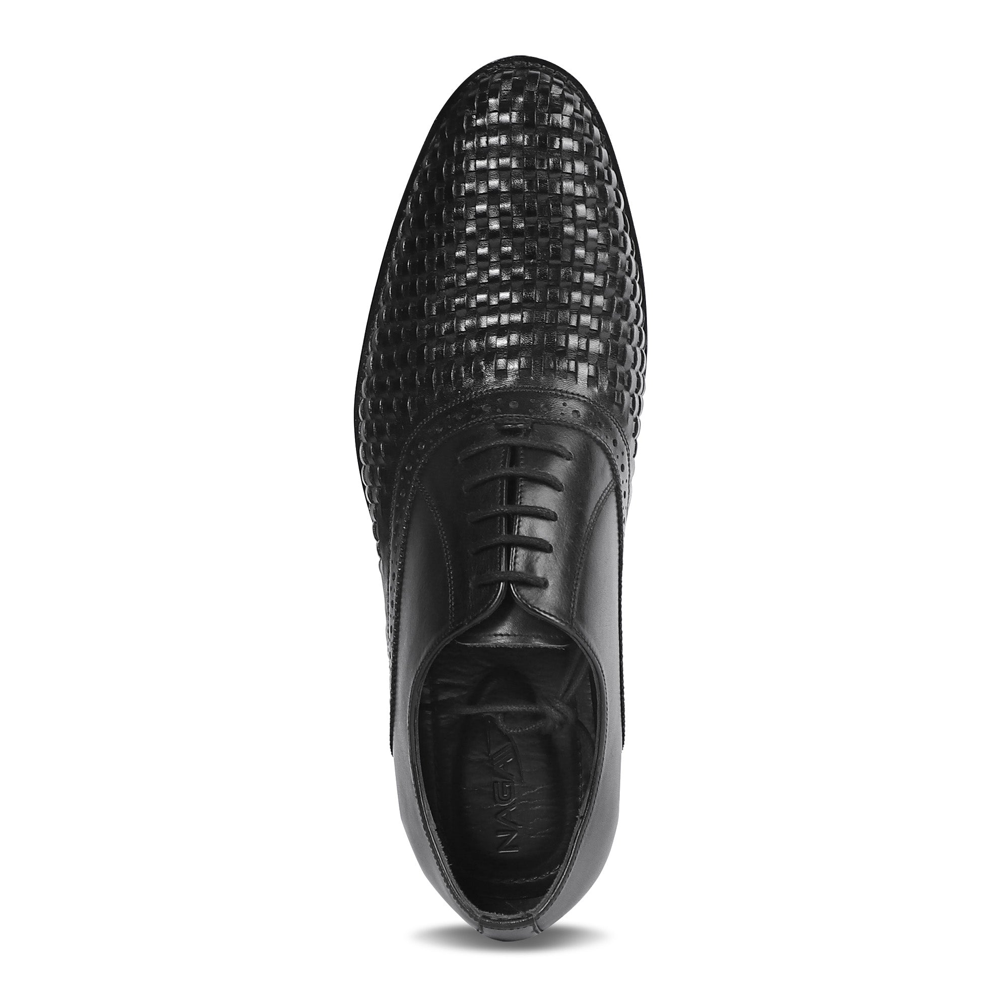 CRAFTSMAN’S LACE OXFORD SHOES (BLACK)