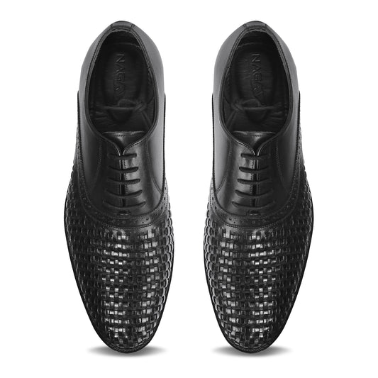 CRAFTSMAN’S LACE OXFORD SHOES (BLACK)
