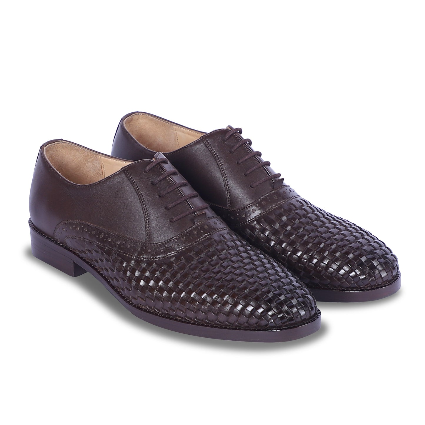 CRAFTSMAN’S LACE OXFORD SHOES (BROWN)