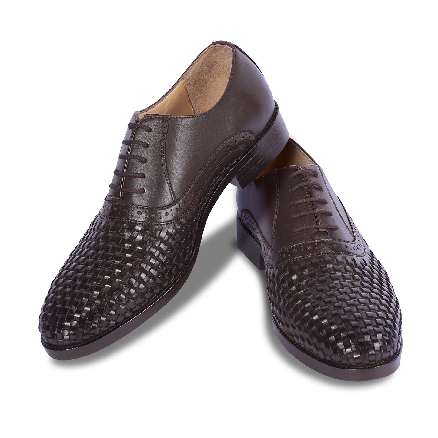 CRAFTSMAN’S LACE OXFORD SHOES (BROWN)