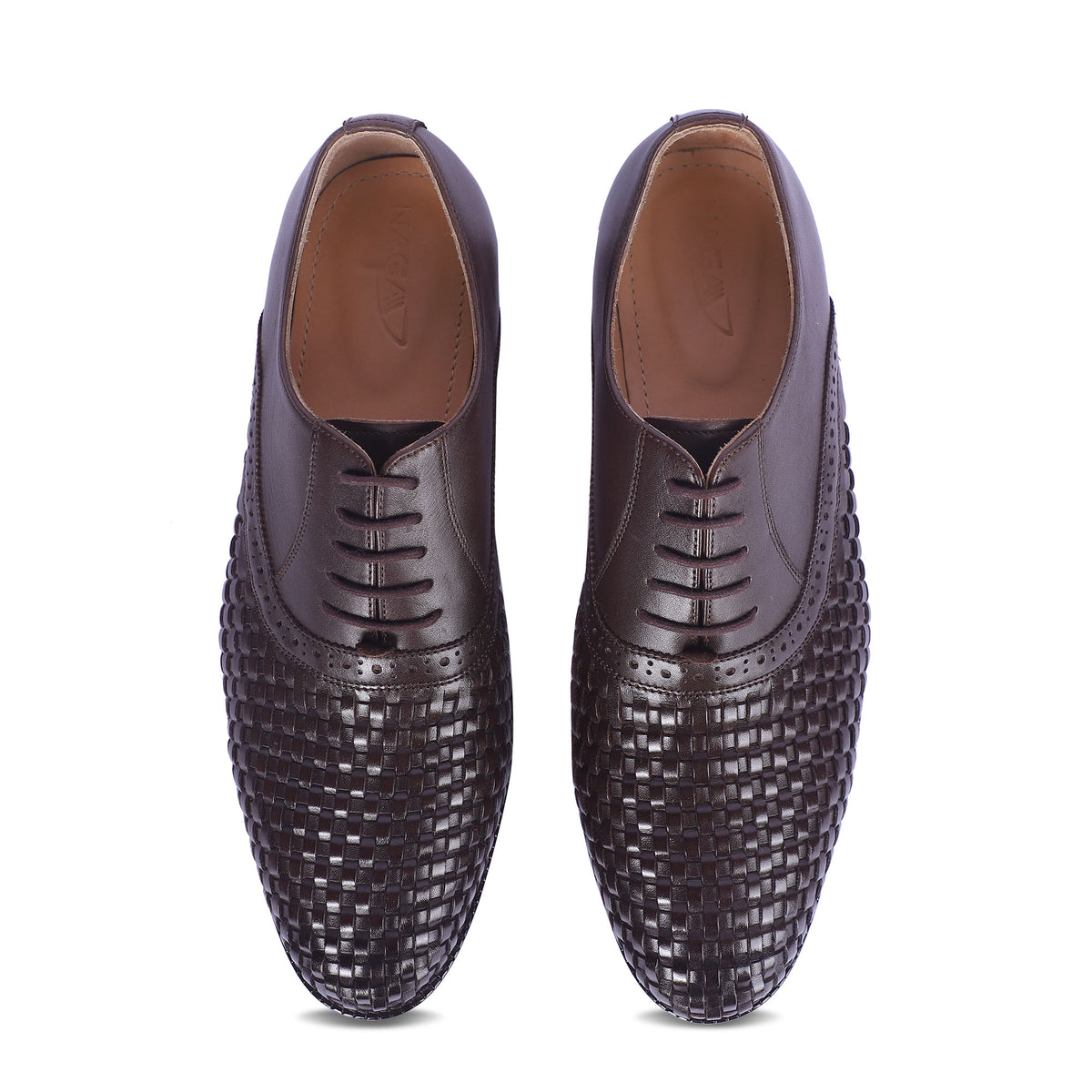 CRAFTSMAN’S LACE OXFORD SHOES (BROWN)