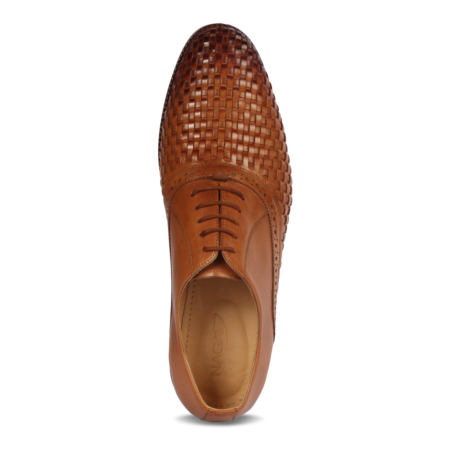 CRAFTSMAN'S LACE OXFORD SHOES (TAN)