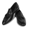 GENTLEMEN’S TASSEL LEATHER LOAFERS (BLACK)