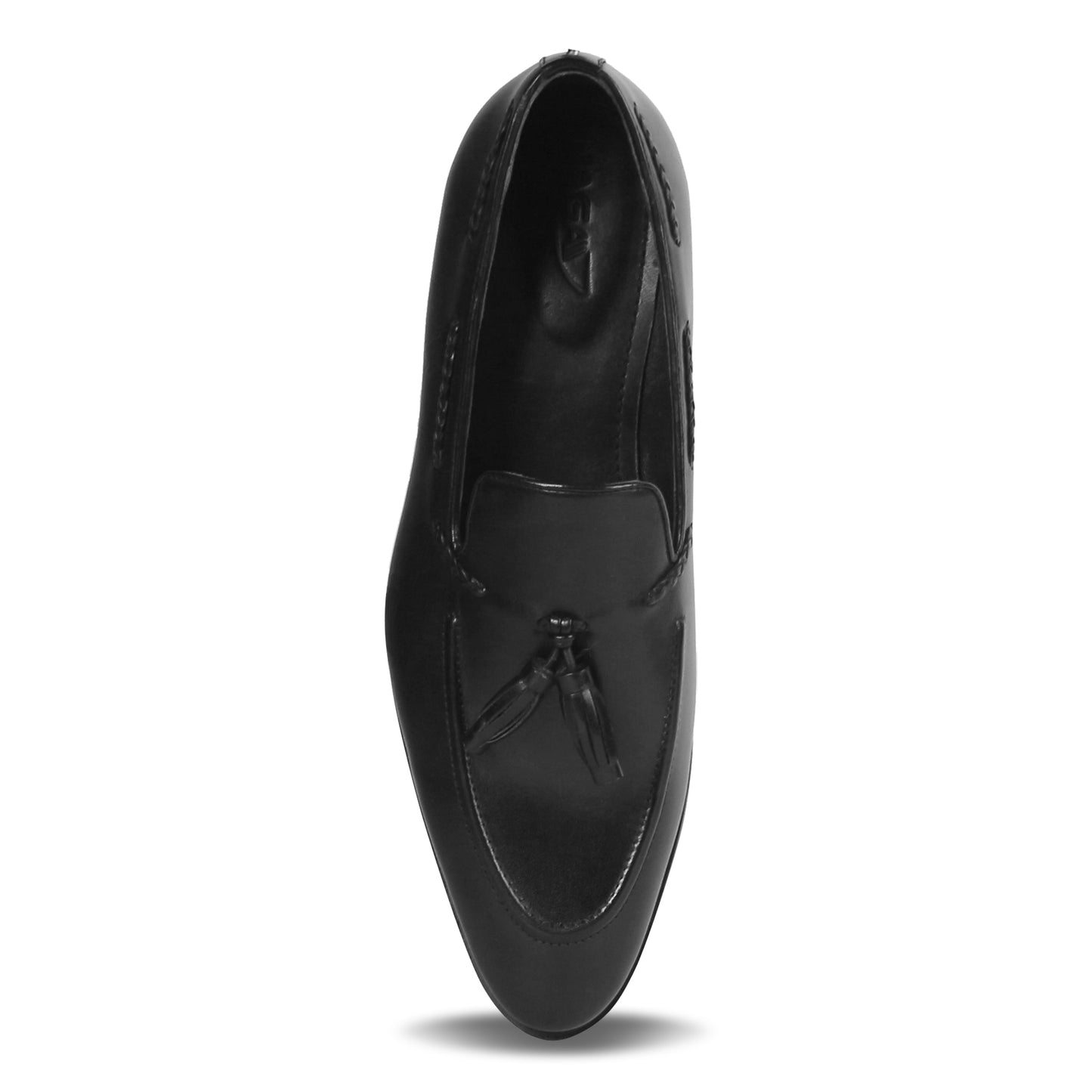 GENTLEMEN’S TASSEL LEATHER LOAFERS (BLACK)