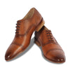 CROWNED BROGUE OXFORD SHOE (TAN)