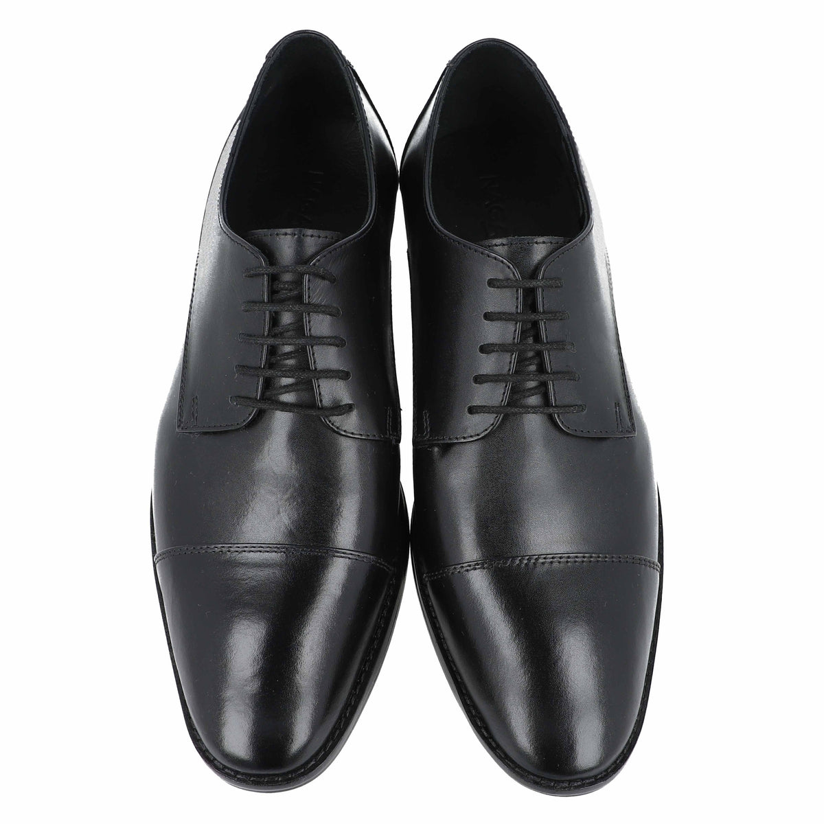 Naga Lucid Black Derby Shoes