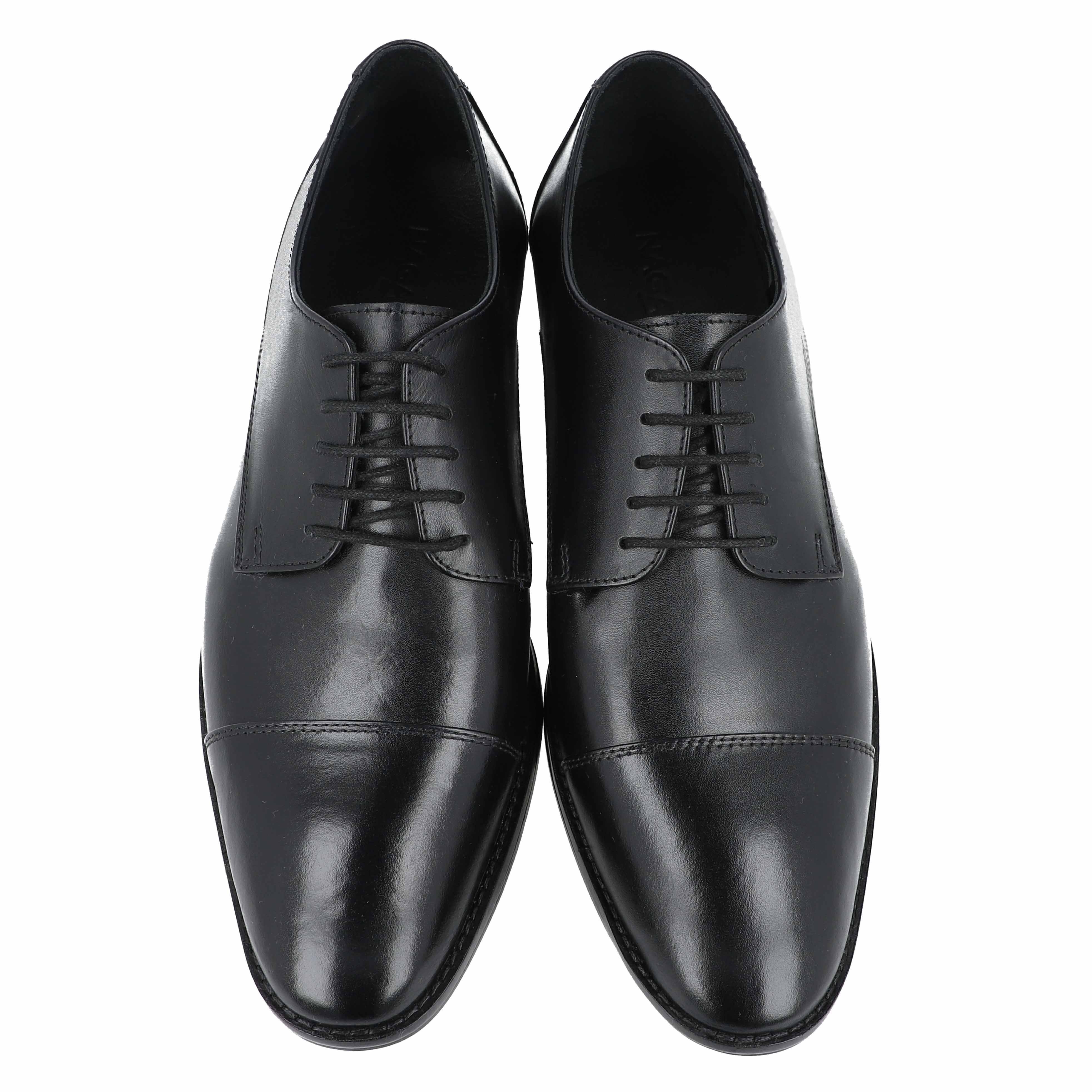 Naga Lucid Black Derby Shoes