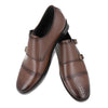Novice Double Strap Monk Shoes (Brown)