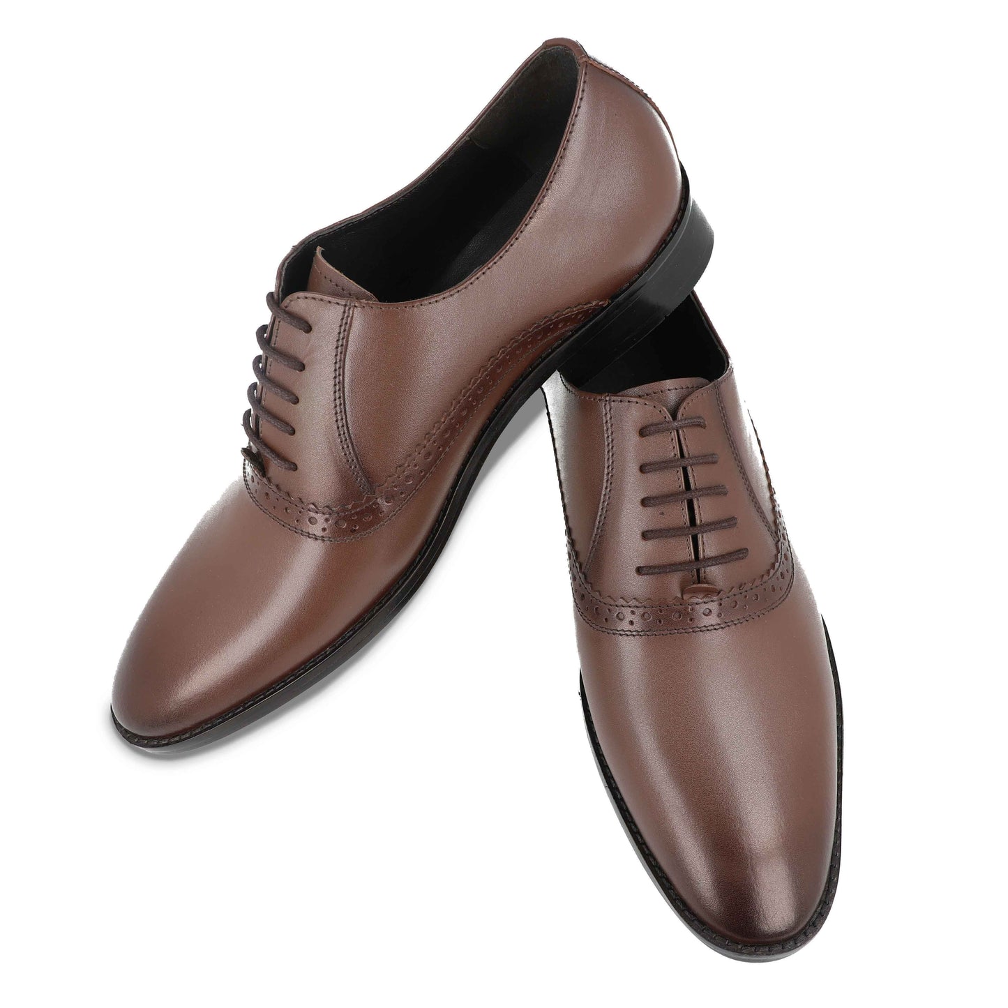 MEN'S ELEGANT OXFORD SHOES (BROWN)